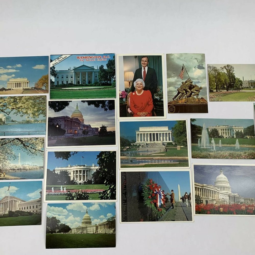 Vintage Political Memorabilia Washington DC Postcards Souvenir Book